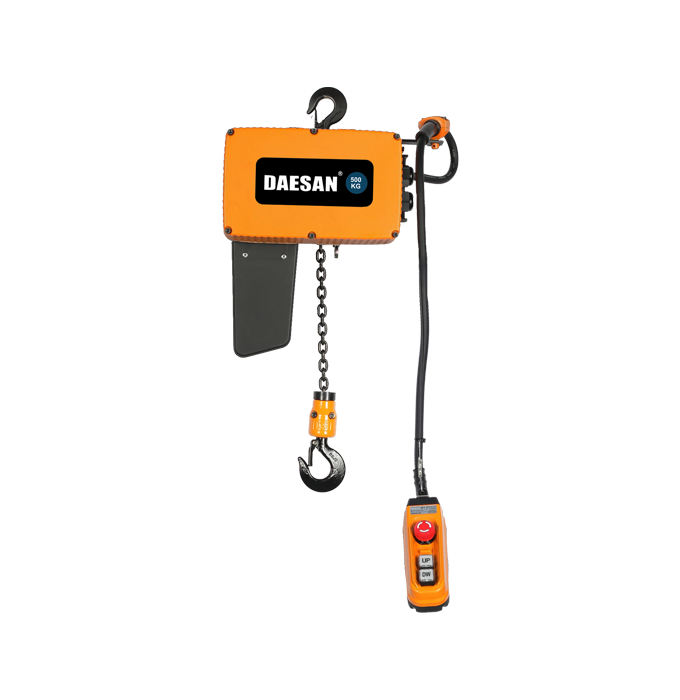 DAESAN Smart Hoist is a hoist that can be used in various work environments such as homes and construction sites by being upgraded with modern design and high-performance functions.
